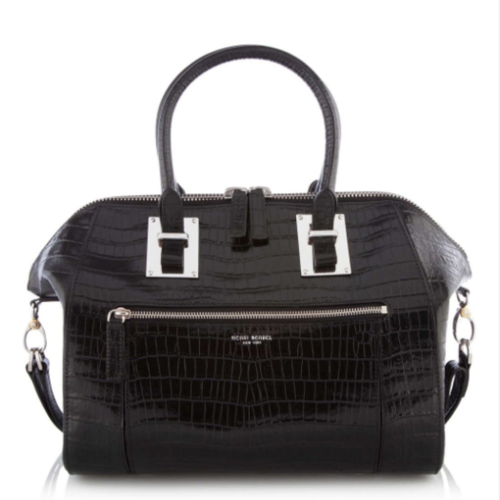 Henri Bendel Whitney Croc Satchel